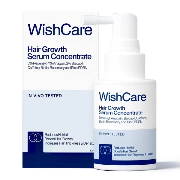 Wishcare Hair Growth Serum Concentrate With 3% Redensyl, 4% Anagain, Rice Water,